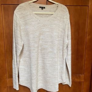 Stitch fix Sweater by Lety & Me. Off-white Josey Elbow patch pullover.
